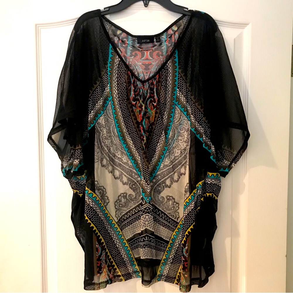 Sheer Airy Top by Apt 9 Sz 0x